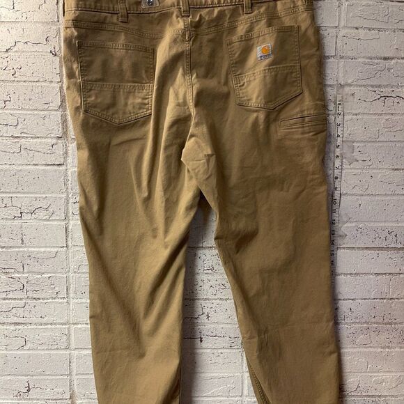 Carhartt Relaxed Fit Work Pants Men's 44x30 Brown Canvas - Picture 7 of 13